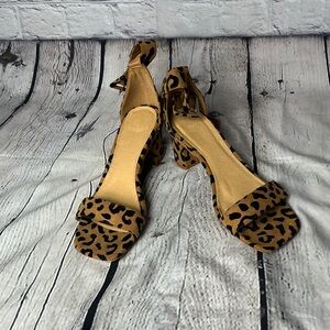 Urban Outfitters Tan Leopard Heels